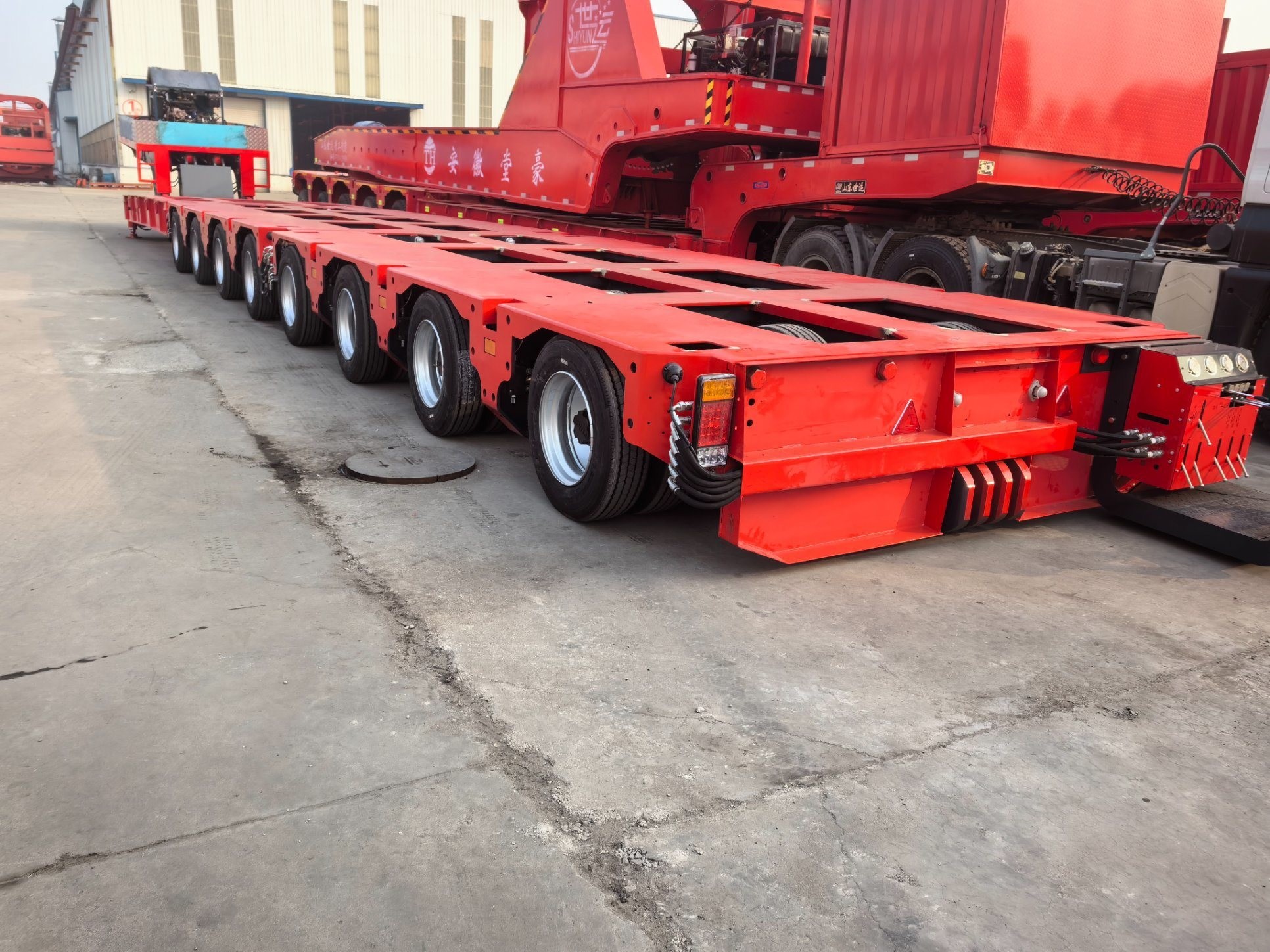 Multi Axles Self Propelled Modular Transporter Truck Trailer With High ...